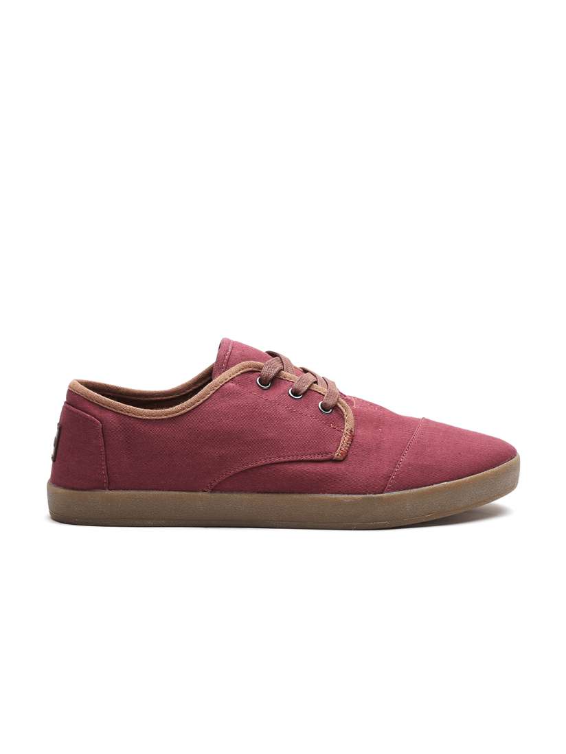Buy TOMS Men Burgundy Solid Sneakers Casual Shoes for Men 1571245 Myntra