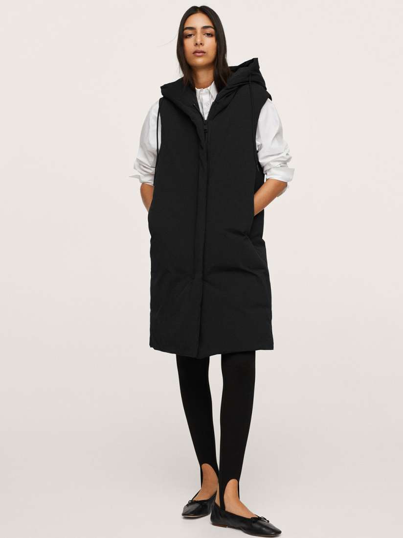 Buy MANGO Women Black Solid Longline Padded Jacket Jackets for Women 15720058 Myntra