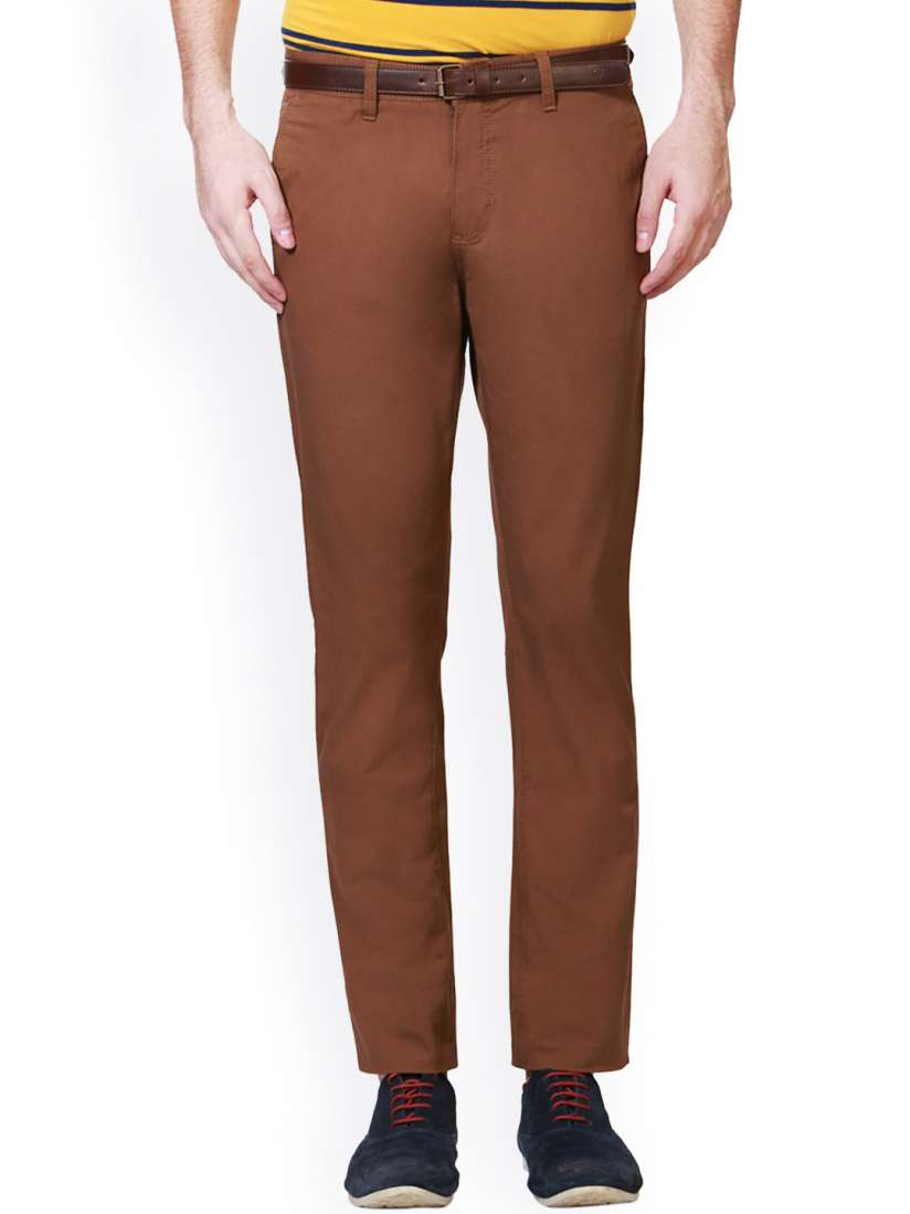 Buy Allen Solly Brown Trousers Trousers for Men 1572244 Myntra