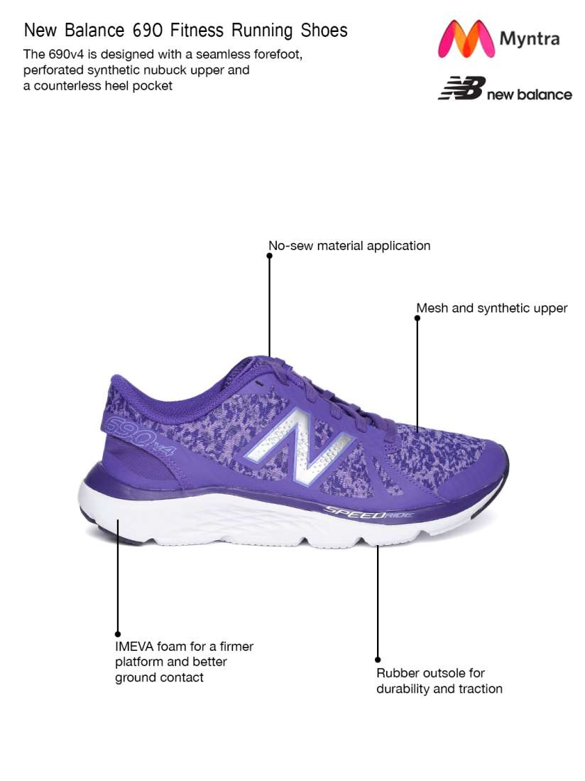 Buy New Balance Women Purple W690RW4 Running Shoes Sports Shoes for Women 1572853 Myntra