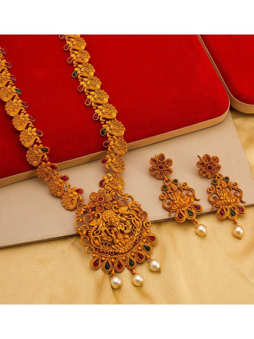 Buy Mirraw Women Gold Plated Antique Jewellery Set Jewellery Set for Women 15741238 Myntra