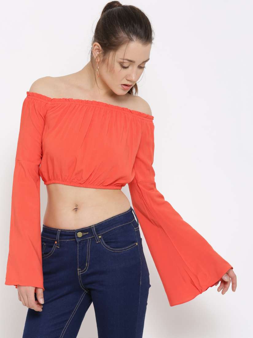 Coral blouse forever 21 clearance