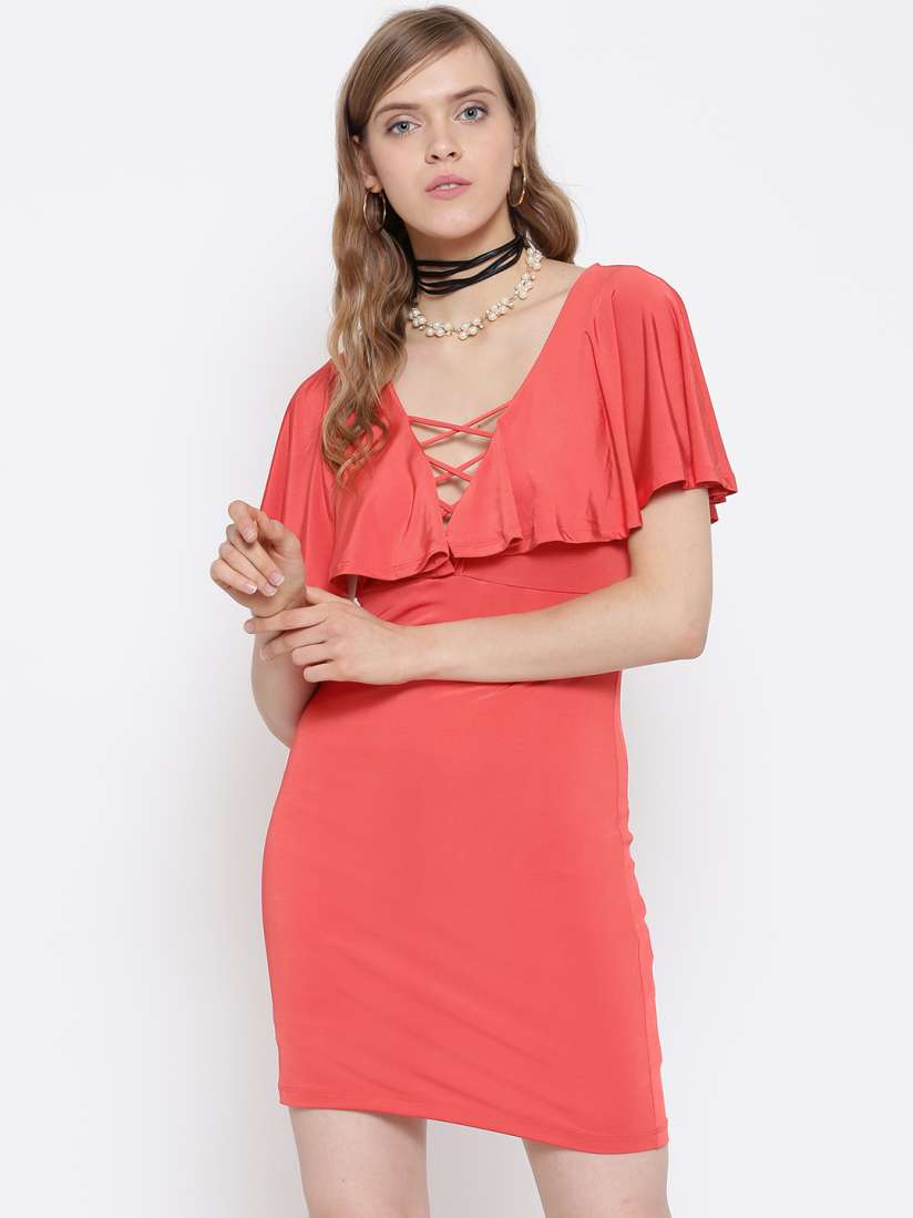 Coral dress forever 21 clearance