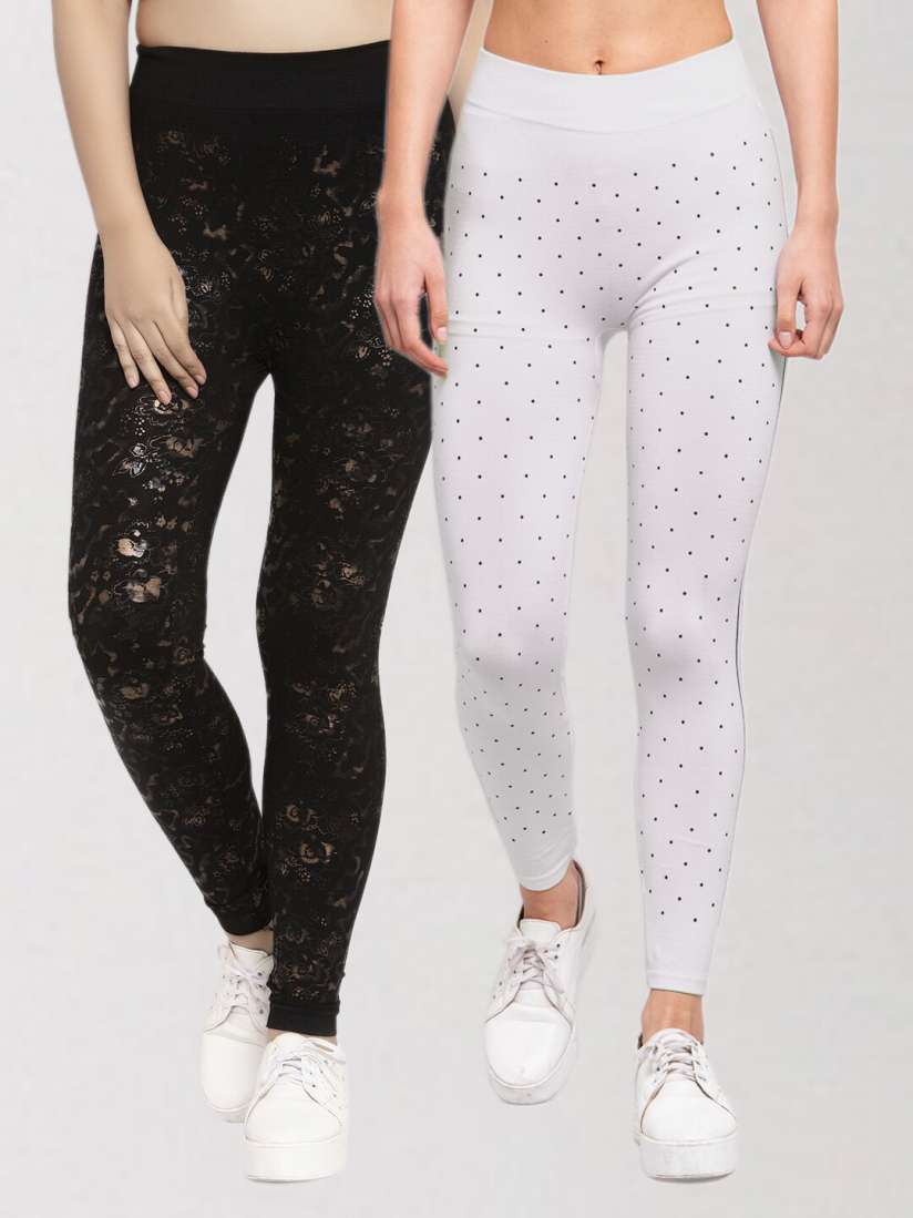 Printed jeggings myntra store