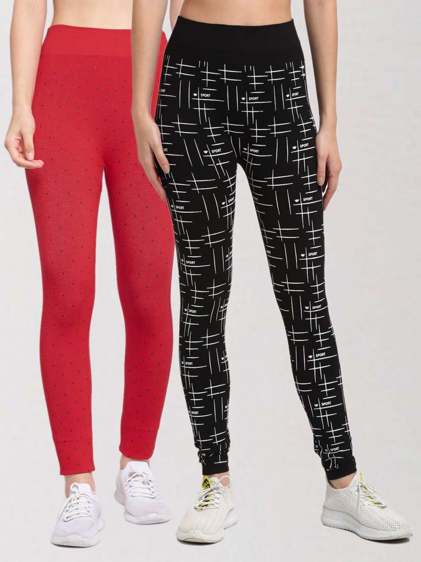 Printed jeggings myntra deals