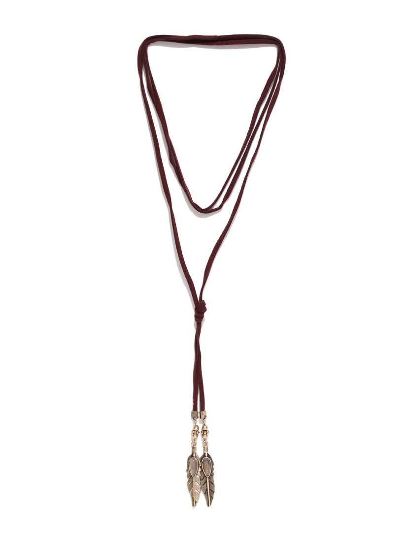 Burgundy necklace forever 21 sales