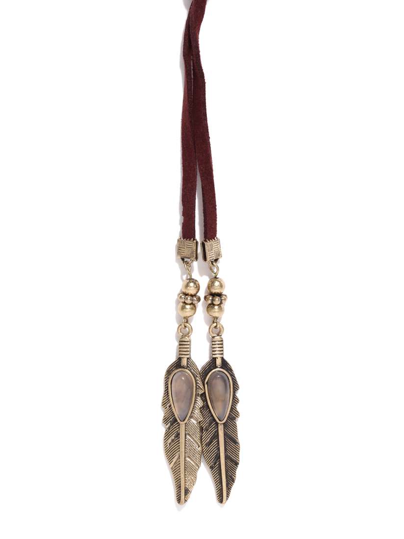 Burgundy necklace forever 21 sales