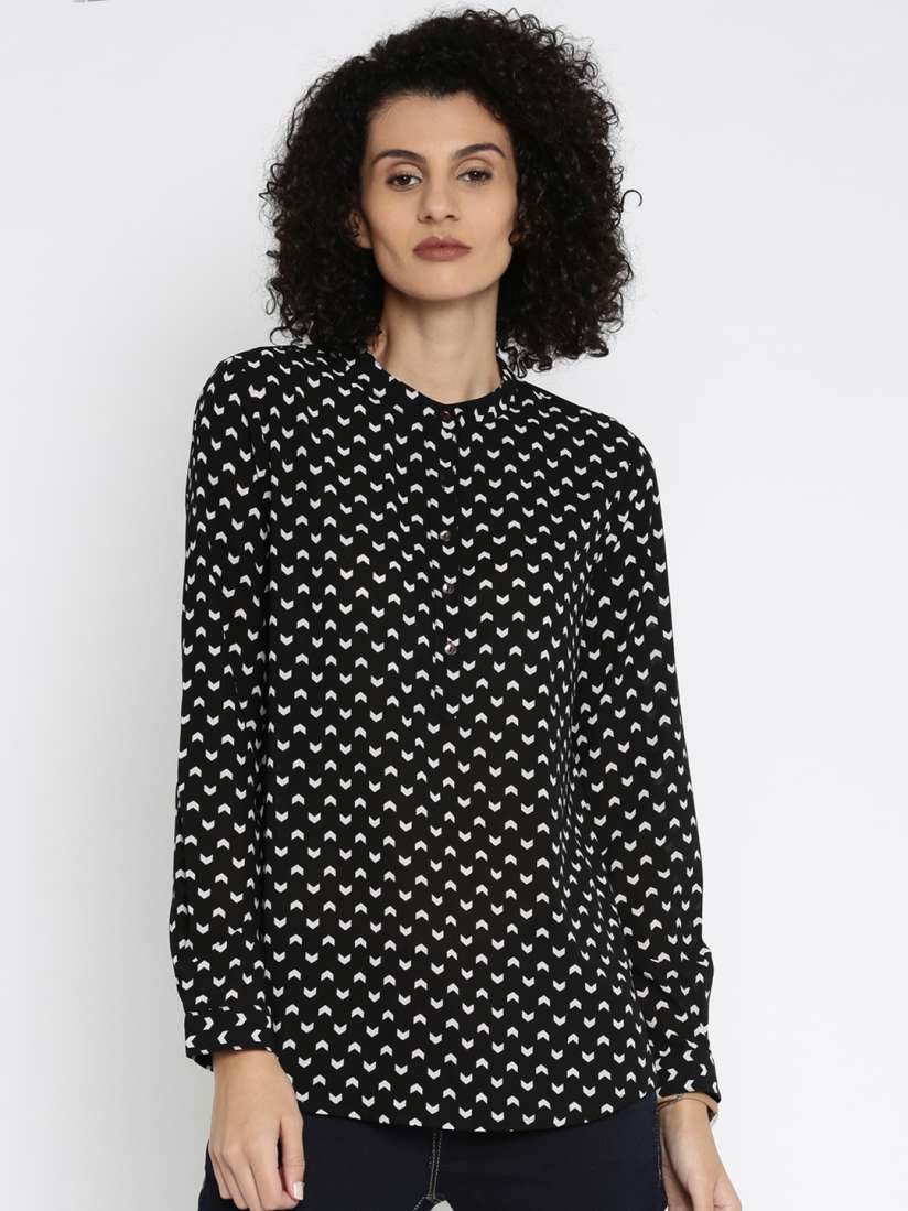 Buy Being Human Clothing Women Black Printed Top Tops for Women 1575346 Myntra