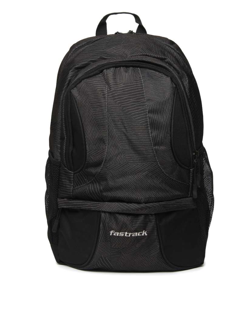 Buy Fastrack Unisex Black Printed Laptop Backpack Backpacks for Unisex 1575866 Myntra