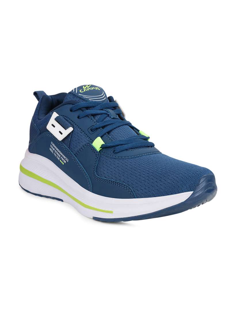 Men's blue mesh running shoes sales