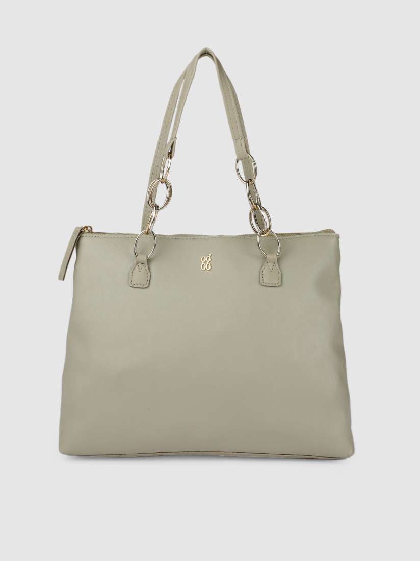 Buy Baggit Grey Solid Synthetic Leather Regular Structured Shoulder Bag Handbags for Women 15767112 Myntra