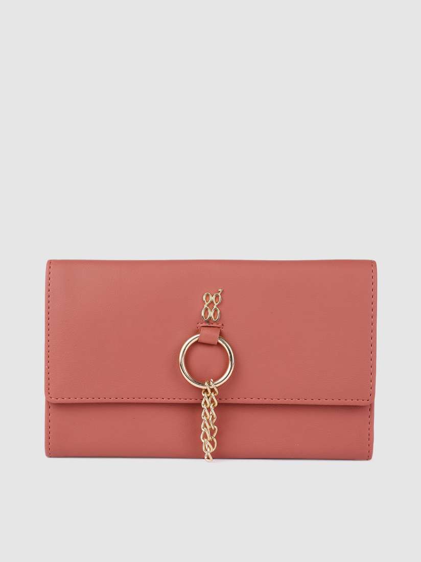 Buy Baggit Women Pink Solid Embellished Three Fold Wallet Wallets for Women 15773980 Myntra