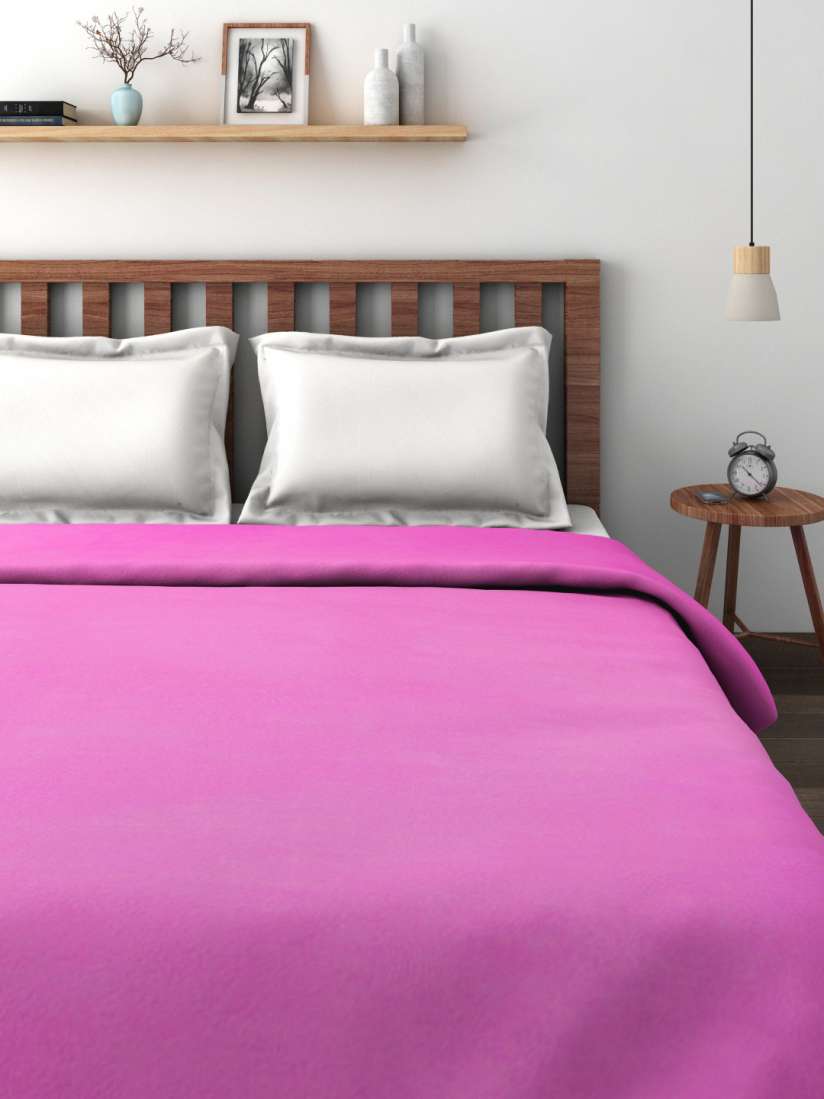 Buy Raymond Home Pink Fleece Heavy Winters Double Blanket Blankets Quilts and Dohars for Unisex 1578535 Myntra