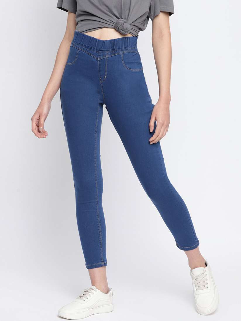 Women's jeans jeggings on myntra cheap