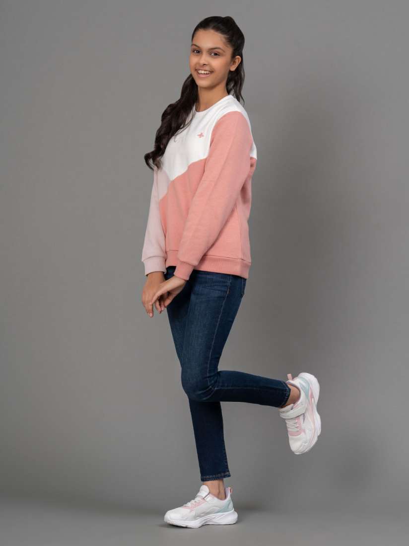Buy Mode by Red Tape Girls Off White Colourblocked Sweatshirt Sweatshirts for Girls 15785920 Myntra