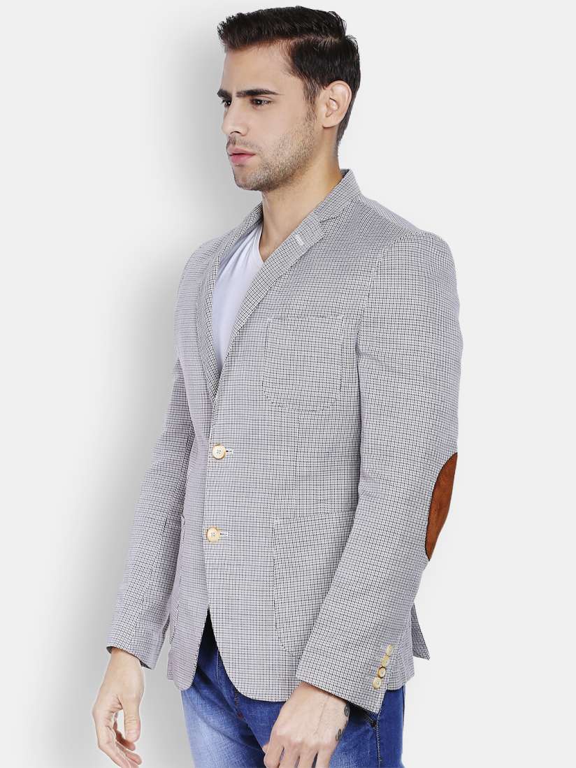 Peter england grey blazer sales