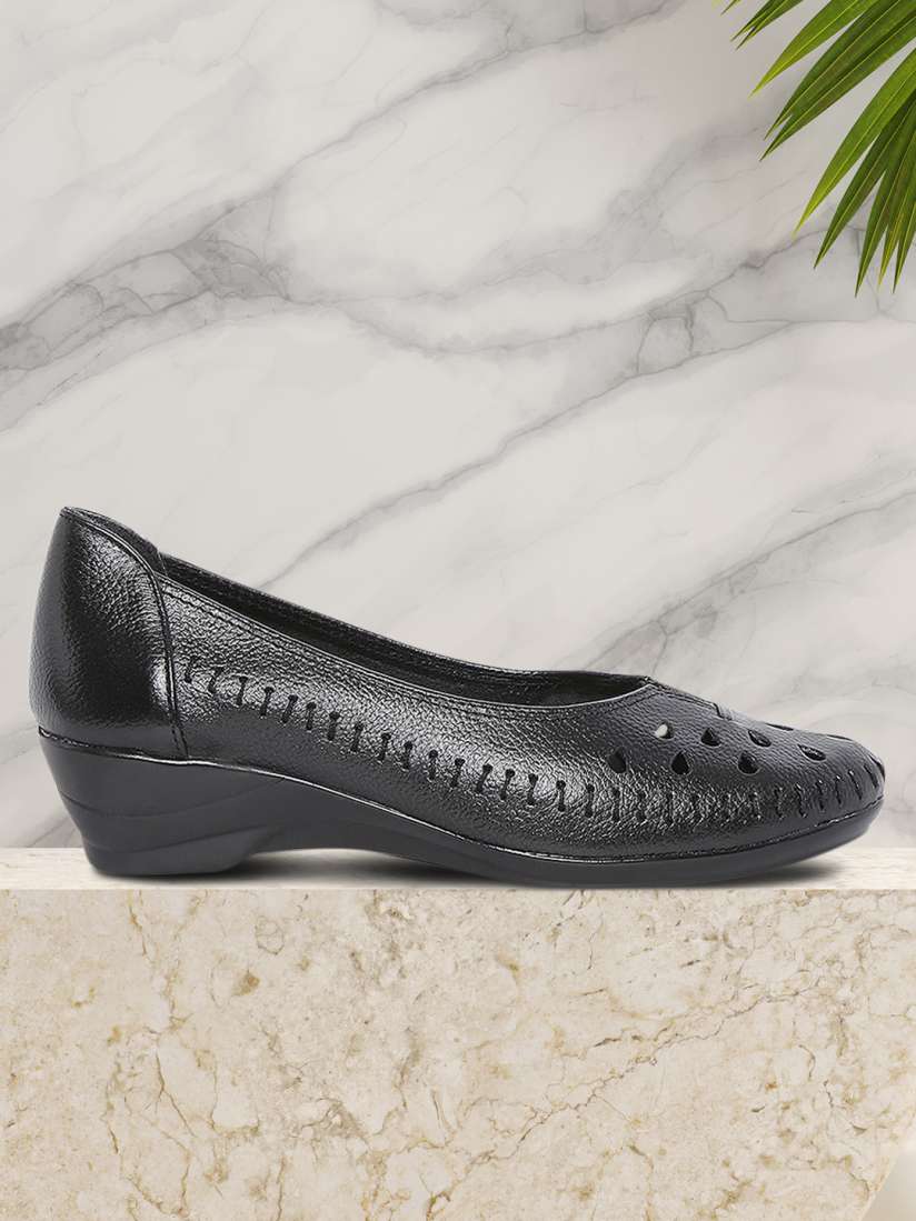 Buy Catwalk Women Black Solid Leather Pumps Heels for Women 1579292 Myntra