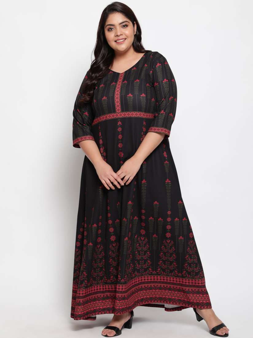 Amydus Red And Black Plus Size Tops Buy Amydus Plus Size Black Red