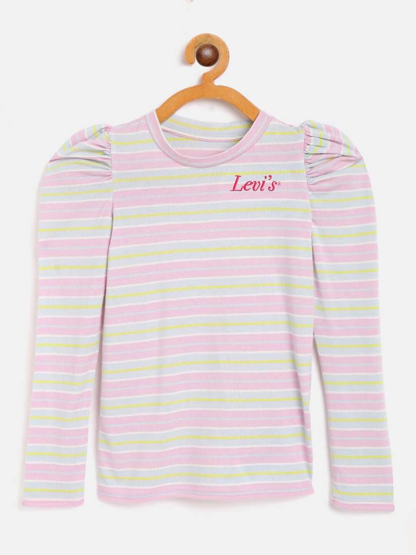 Buy Levis Girls Multicoloured Striped T shirt Tshirts for Girls 15795872 Myntra