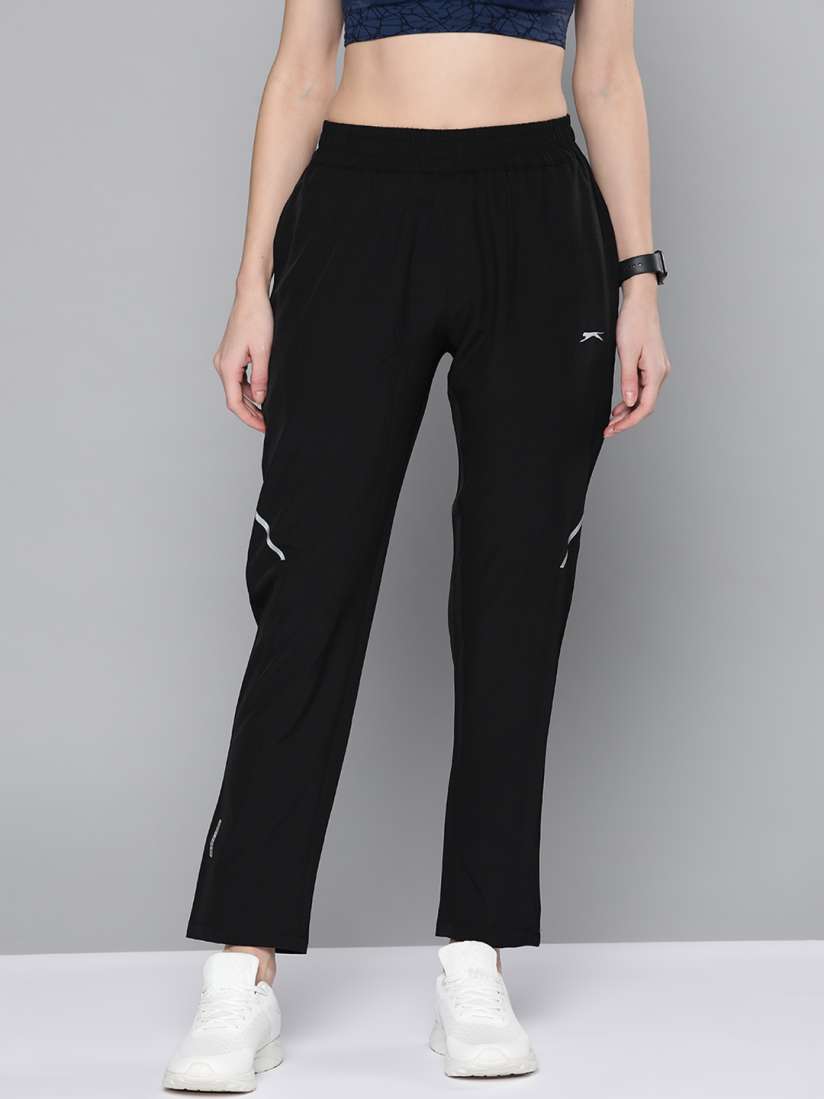 Buy Slazenger Women Black Solid Track Pants Track Pants for Women 15800322 Myntra