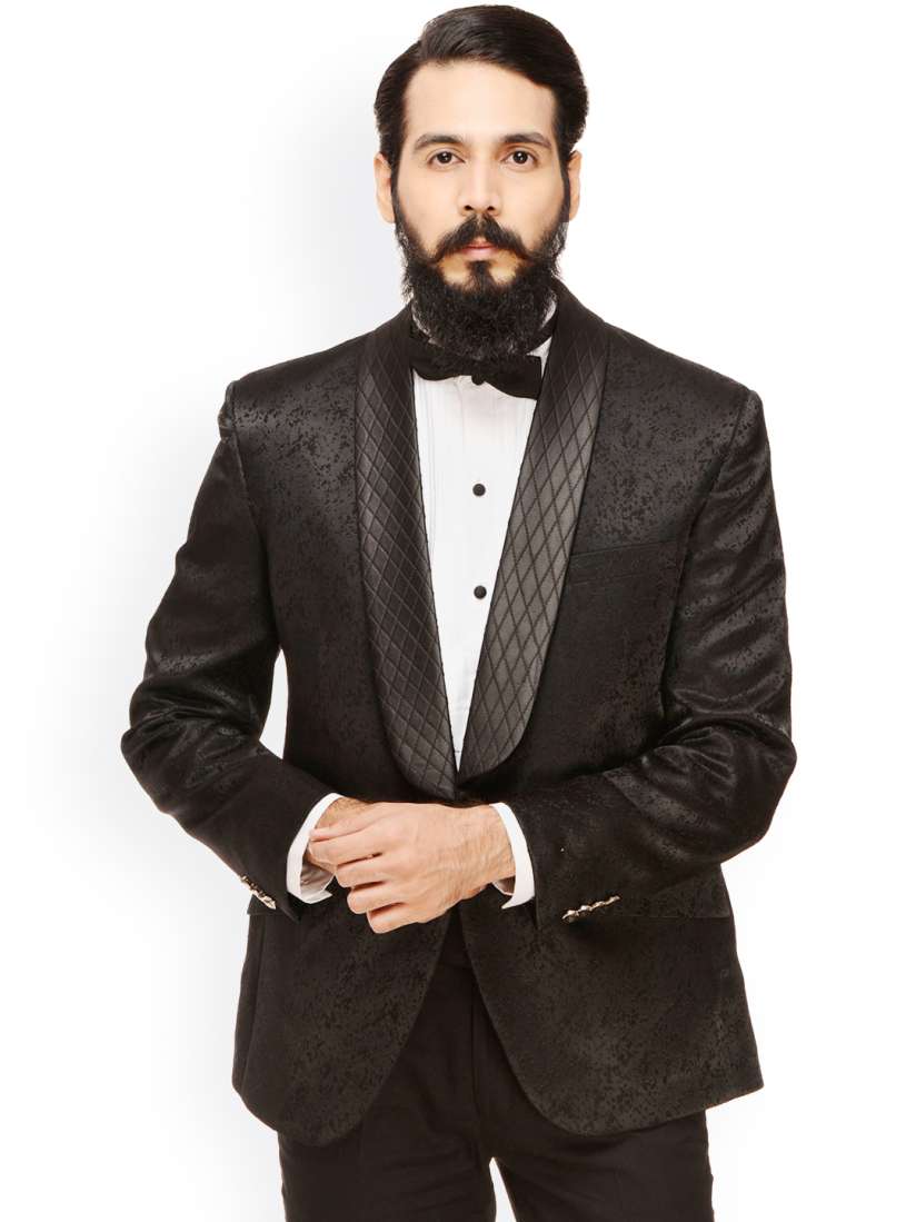 Buy Monteil Munero Black Regular Fit Single Breasted Casual Blazer Blazers for Men 1580226 Myntra