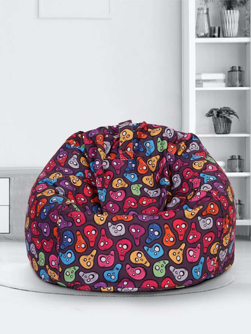 Buy SAKA DESIGNS Multi Color Digital Print Canvas XXL Bean Bag Cover Bean Bag Cover for Unisex 15802584 Myntra
