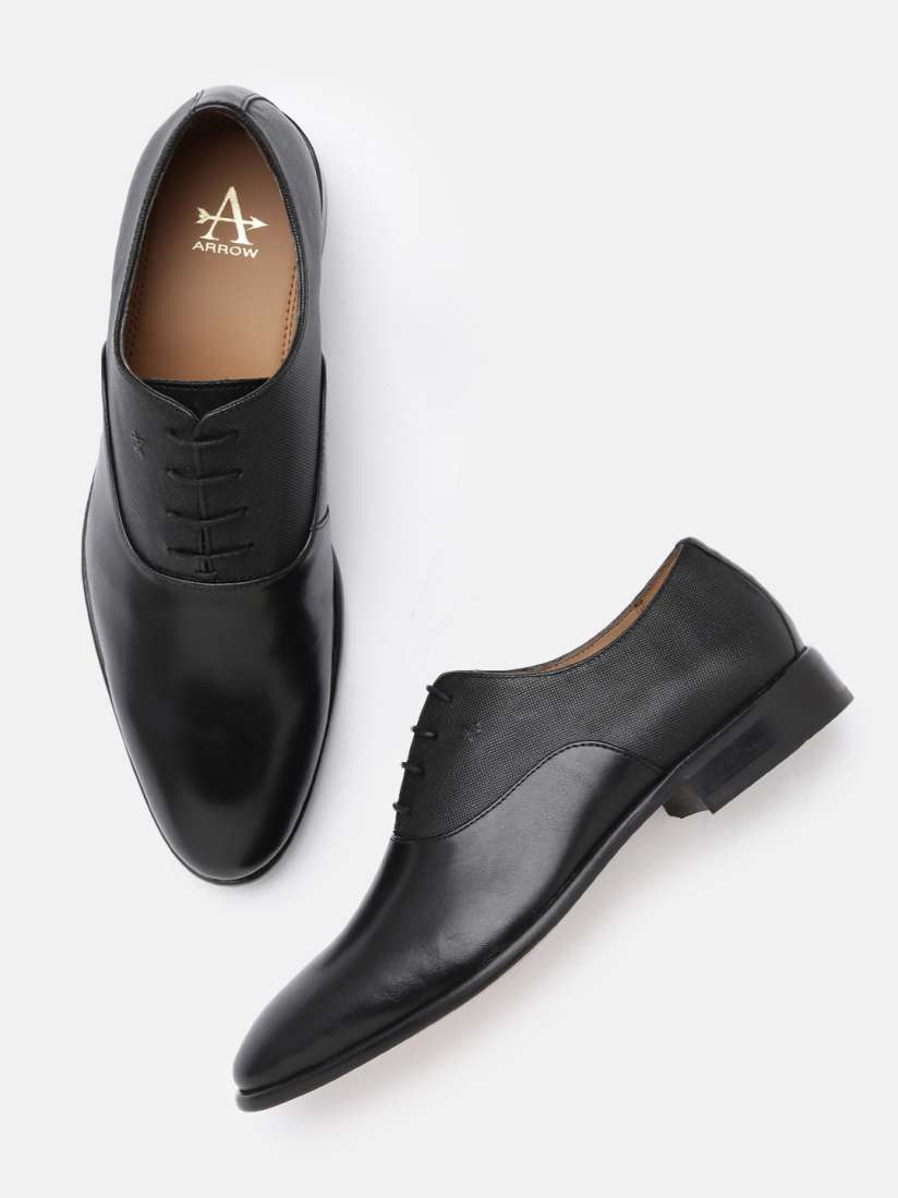 Buy Arrow Men Solid Leather Formal Oxfords Shoes Formal Shoes for Men 15804304 Myntra