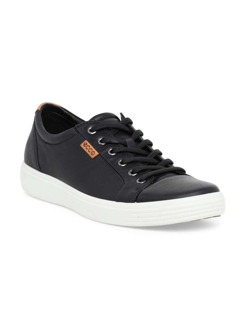 Buy ECCO Men Soft 7 Black Leather Extra Wide Sneakers Casual Shoes for Men 15805342 Myntra
