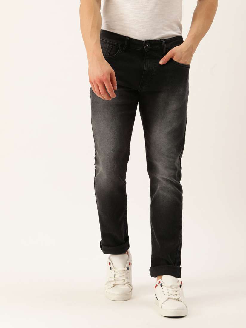 Black jeans men myntra shop