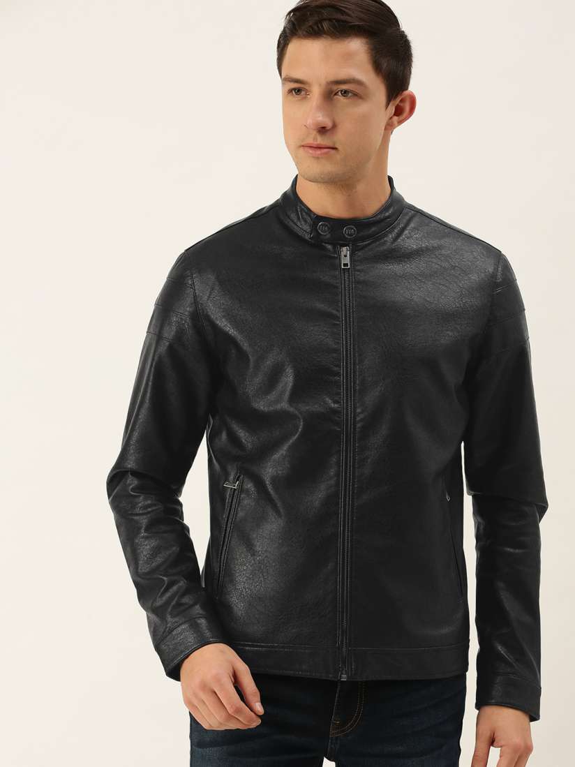 Flying machine leather jackets top