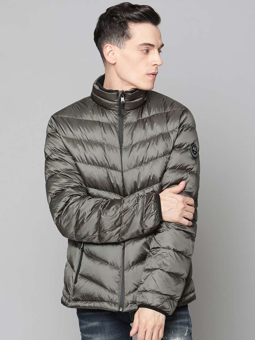 Buy LINDBERGH Men Olive Green Lightweight Longline Puffer Jacket Jackets for Men 15814554 Myntra