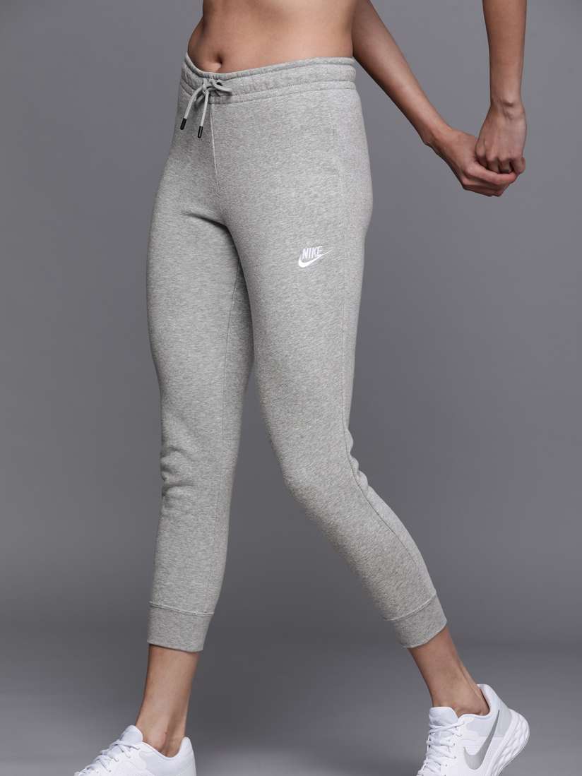 Buy Nike Nike Women Grey Melange Slim Fit Essential Cropped Joggers Track Pants for Women 15821692 Myntra
