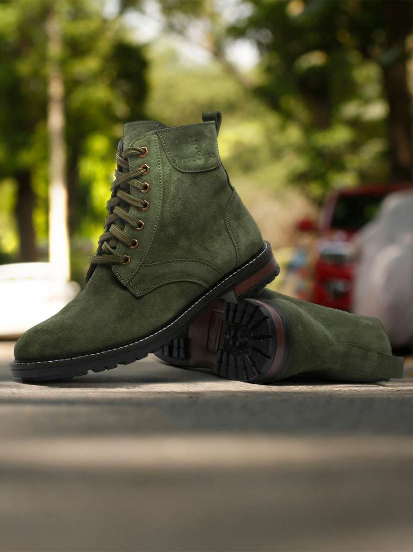 Olive green high top online