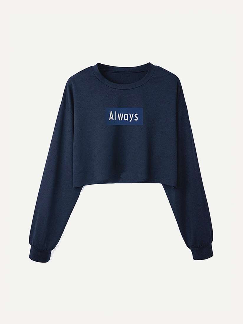 Crop Sweatshirt Hoodie Urbanic Myntra Womens Cropped Sweater Vest