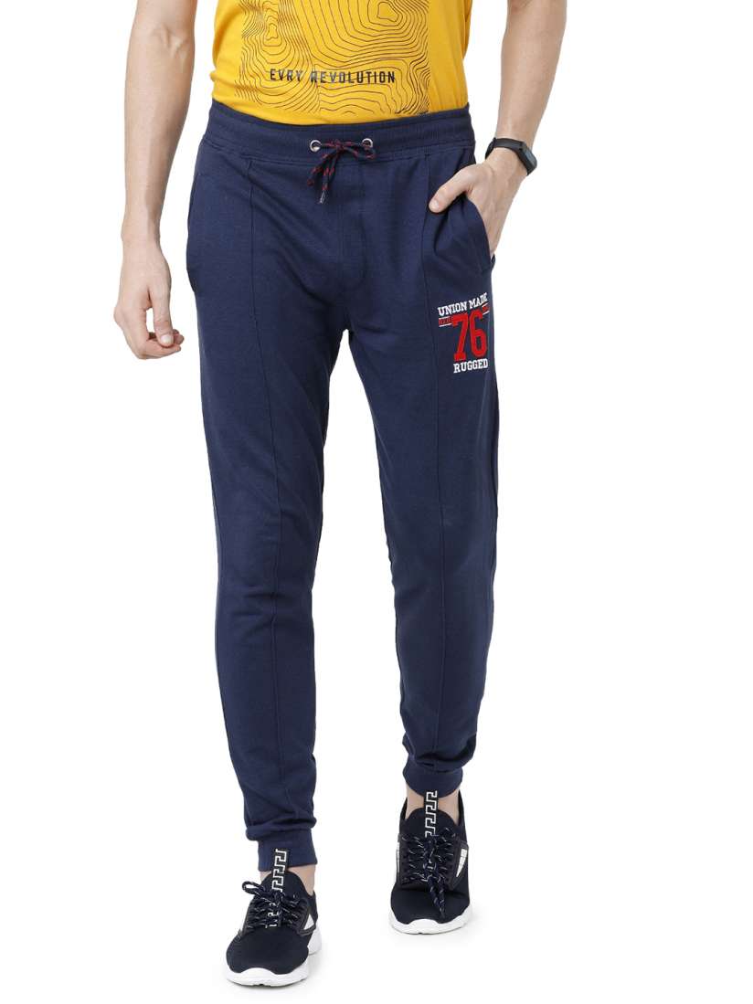 Buy ARDEUR Men Navy Blue Solid Track Pants Track Pants for Men 15853114 Myntra
