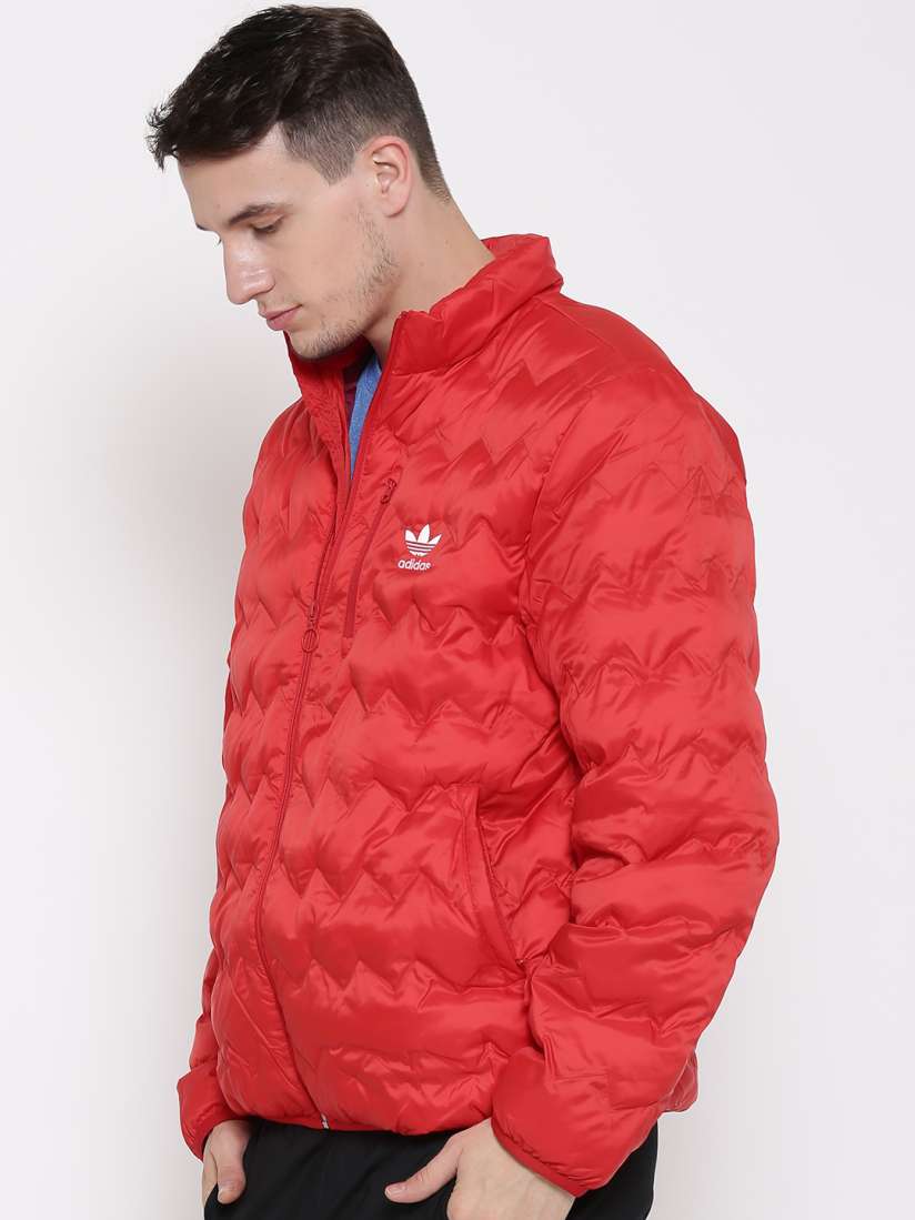 Adidas originals sst quilted jacket red cheap