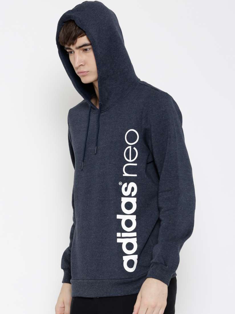 Buy ADIDAS NEO Navy CE Printed Hooded Sweatshirt Sweatshirts for Men 1585382 Myntra