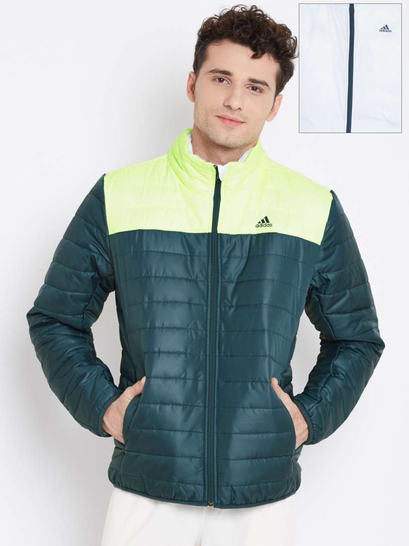 Adidas green reversible jacket online