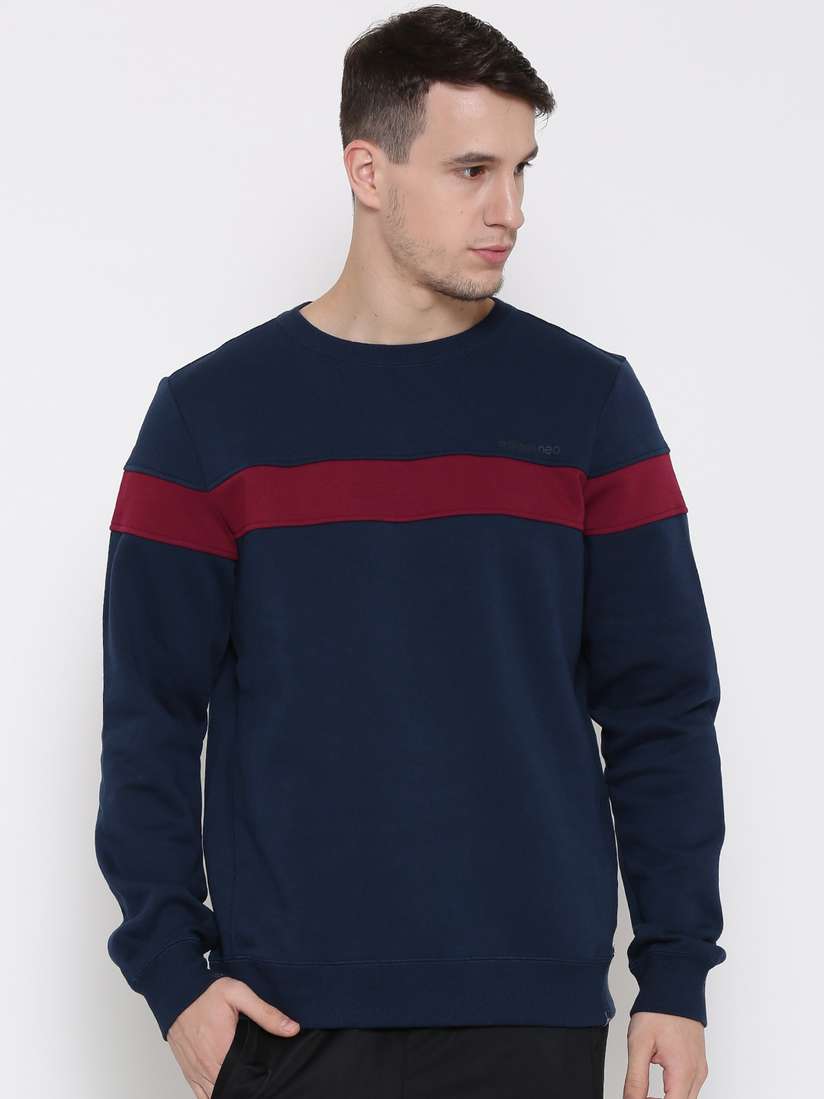 Myntra Navy Blue Adidas Crew Neck Buy ADIDAS Men Navy Blue ZNE