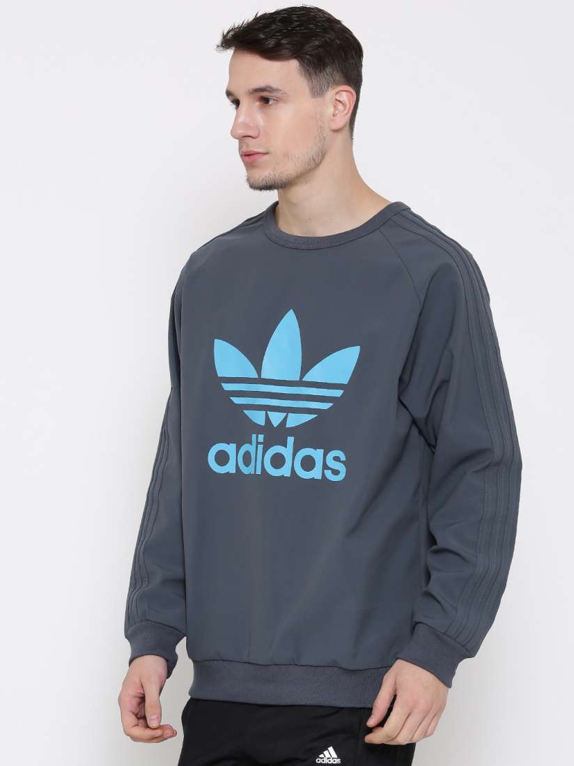 Buy Adidas Originals Grey ES CREW TAC TEC Printed Sweatshirt Sweatshirts for Men 1585475 Myntra
