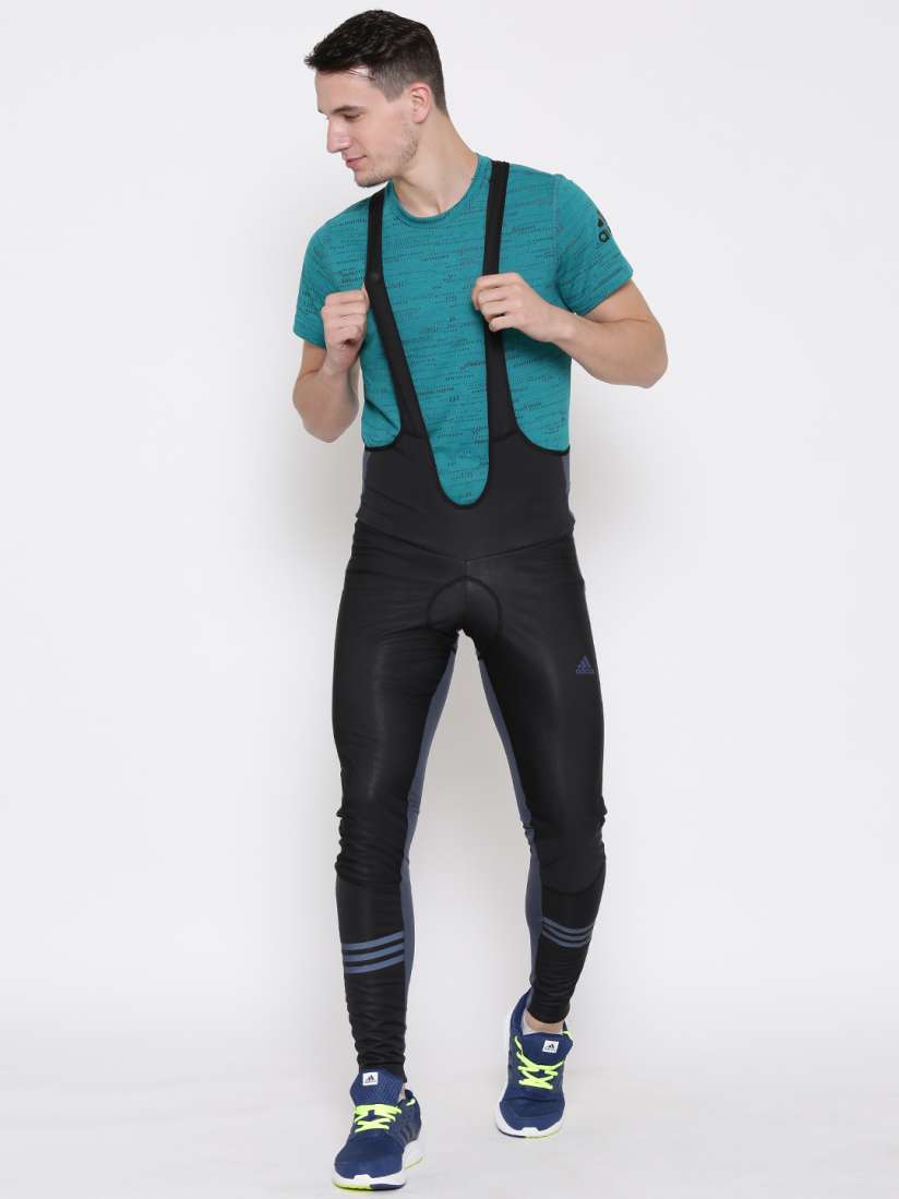 Buy ADIDAS Black Blue Respowarm TE Colourblocked Bib Tights Tights for Men 1585534 Myntra