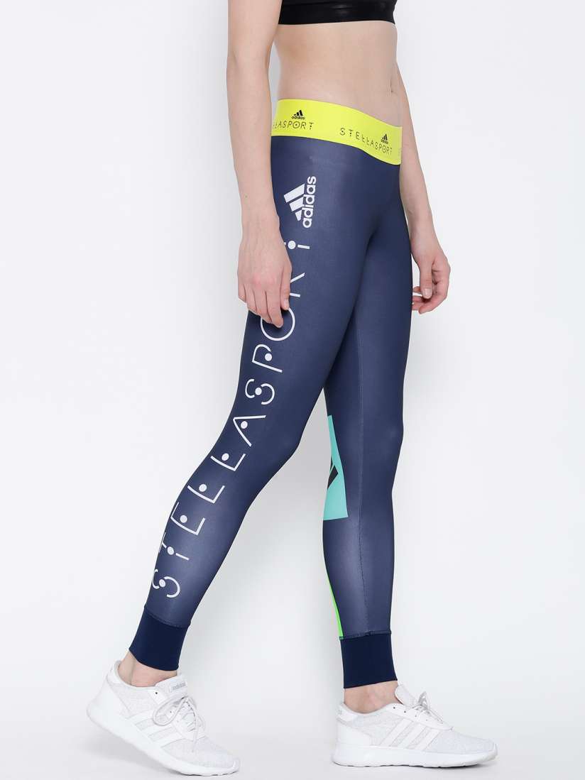 Buy ADIDAS STELLASPORT Navy Logo Print Tights Tights for Women 1585541 Myntra