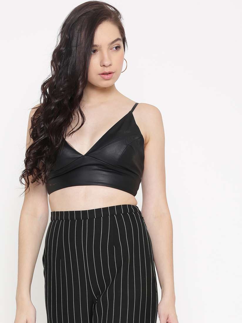 Faux leather top forever 21 discount