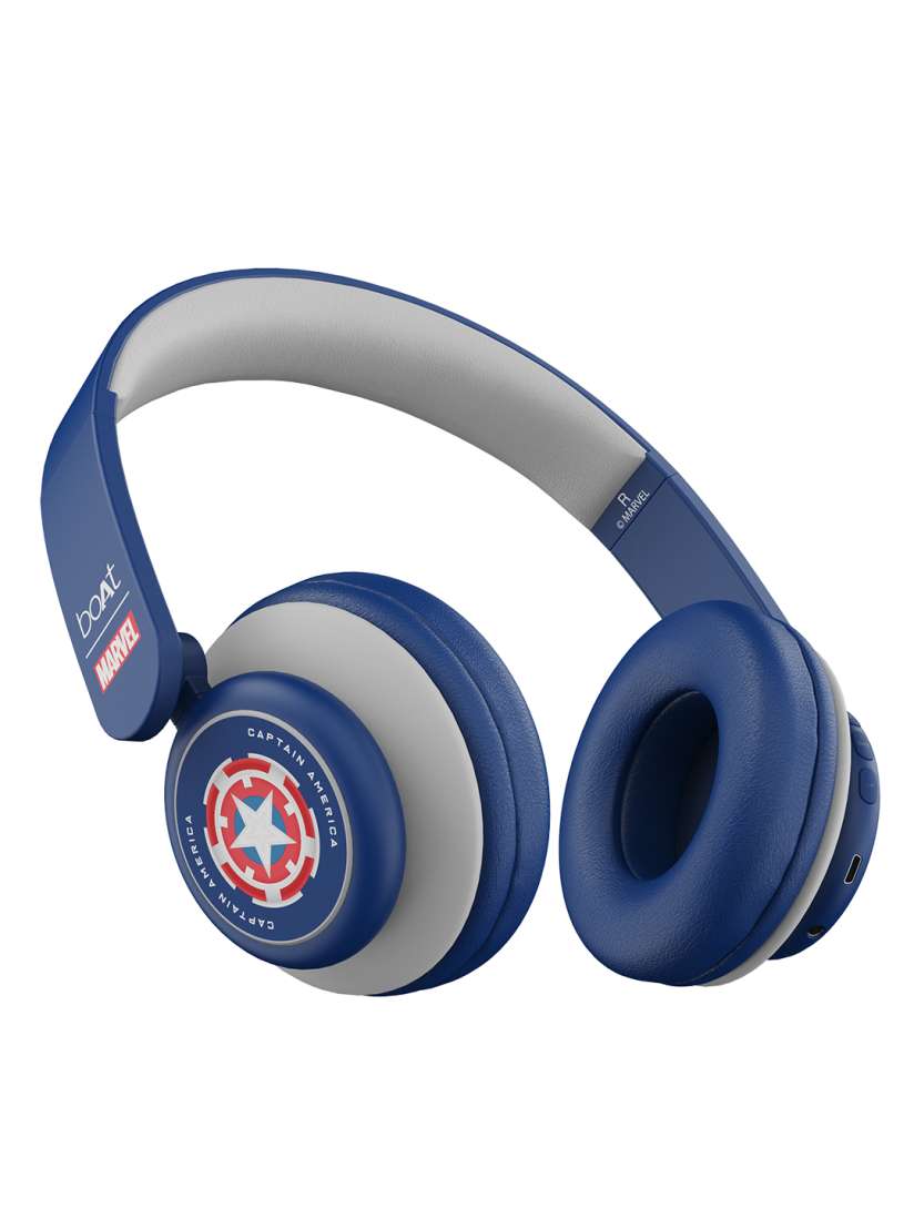 Buy boAt Rockerz 450 M Marvel Edition Wireless Headphones Soldier s Blue Headphones for Unisex 15865484 Myntra