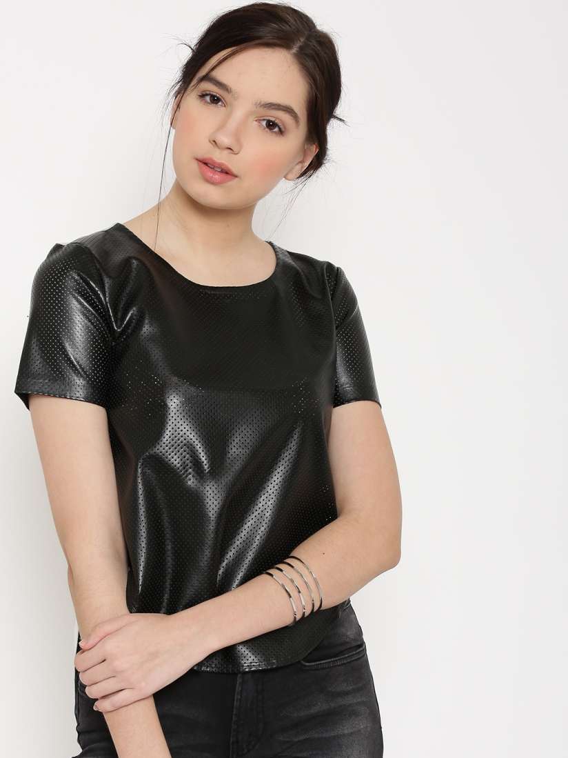 Faux leather top forever 21 discount