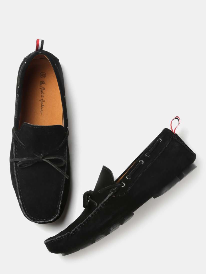 Buy Mast Harbour Men Black Suede Boat Shoes Casual Shoes for Men 1586989 Myntra