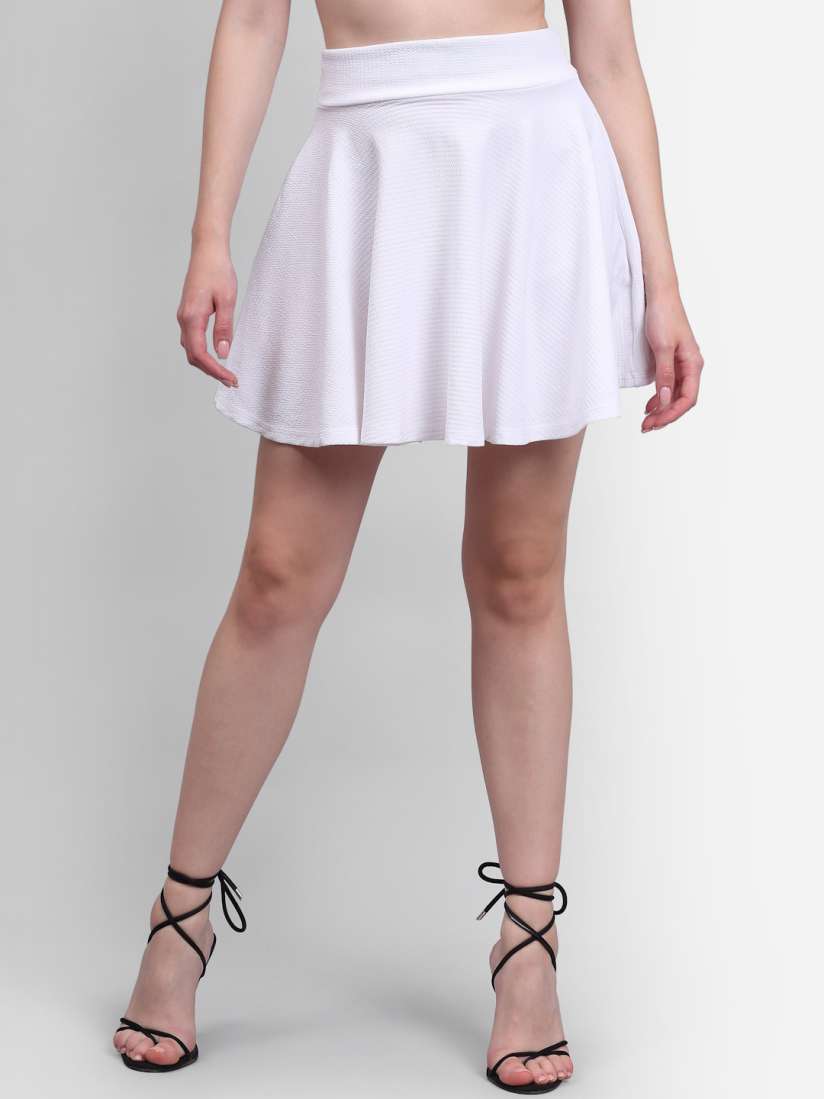 White skirt myntra discount