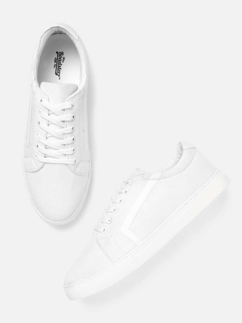 Buy The Roadster Lifestyle Co Women White Solid Sneakers Casual Shoes for Women 15877384 Myntra