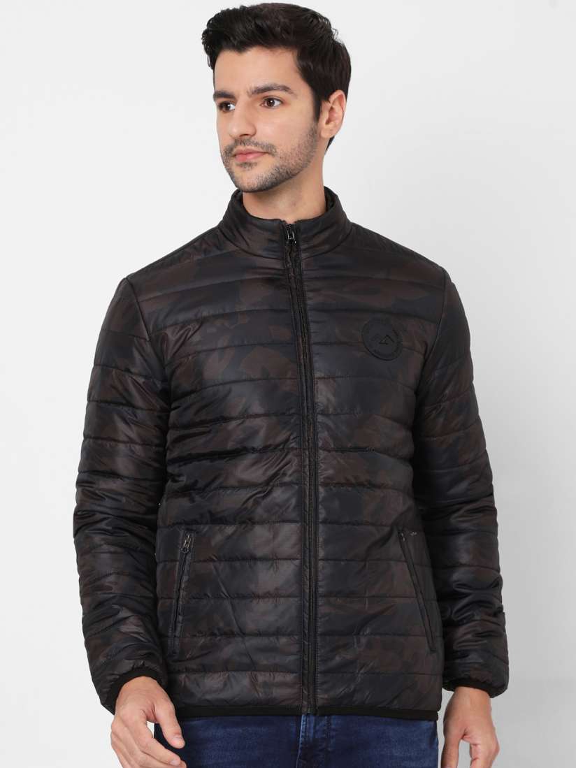 Buy Mufti Men Brown Camouflage Padded Jacket Jackets for Men 15891330 Myntra