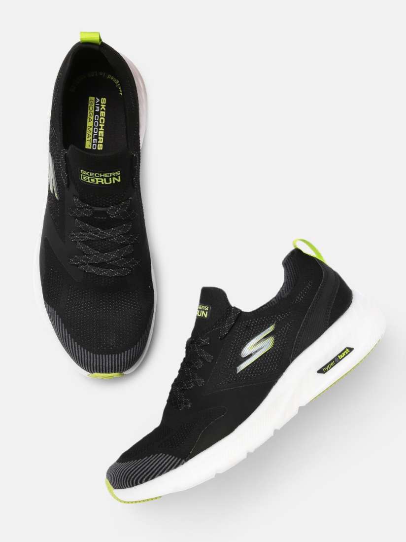 Buy Skechers Men Black Go Run Hyper Burst Goga Mat Running Shoes Sports Shoes for Men 15894000 Myntra